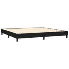 shumee Boxspring posteľ s matracom čierna 200x200 cm látka