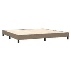 shumee Boxspring posteľ s matracom sivohnedý 200x200 cm látka