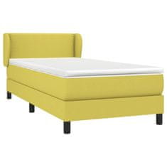 Petromila vidaXL Boxspring posteľ s matracom zelená 100x200 cm látka