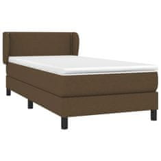 Petromila vidaXL Boxspring posteľ s matracom tmavohnedá 90x190 cm látka