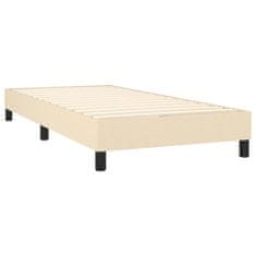 Petromila vidaXL Boxspring posteľ s matracom krémová 100x200 cm látka