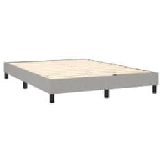 Petromila vidaXL Boxspring posteľ s matracom bledosivá 140x200 cm látka