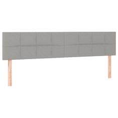 Petromila vidaXL Boxspring posteľ s matracom svetlosivá 100x200 cm látka