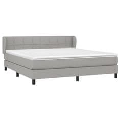 Petromila vidaXL Boxspring posteľ s matracom svetlosivá 100x200 cm látka