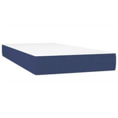 shumee Boxspring posteľ s matracom modrá 200x200 cm látka