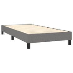 shumee Boxspring posteľ s matracom tmavosivá 100x200 cm látka