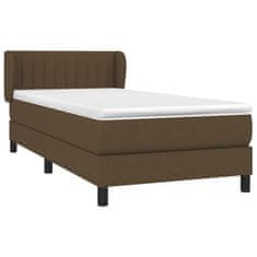 Petromila vidaXL Boxspring posteľ s matracom tmavohnedá 100x200 cm látka