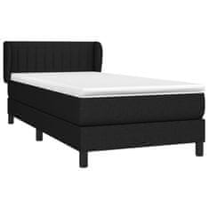 Petromila vidaXL Boxspring posteľ s matracom čierna 100x200 cm látka