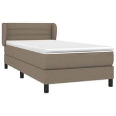 shumee Boxspring posteľ s matracom sivohnedý 100x200 cm látka