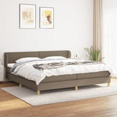 Petromila vidaXL Boxspring posteľ s matracom sivohnedý 200x200 cm látka