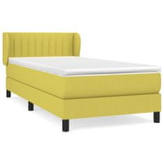 Petromila vidaXL Boxspring posteľ s matracom zelená 100x200 cm látka