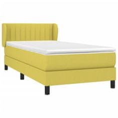 Petromila vidaXL Boxspring posteľ s matracom zelená 100x200 cm látka