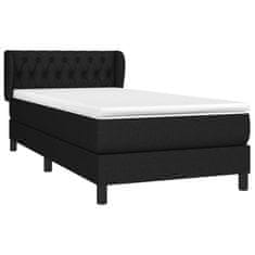 Petromila vidaXL Boxspring posteľ s matracom čierna 100x200 cm látka