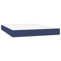 Petromila vidaXL Boxspring posteľ s matracom modrý 140x190 cm látka