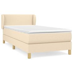 Petromila vidaXL Boxspring posteľ s matracom krémová 100x200 cm látka