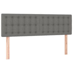 Petromila vidaXL Boxspring posteľ s matracom tmavosivá 140x190 cm látka