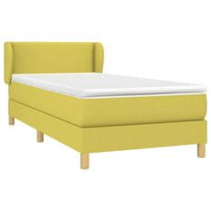 Petromila vidaXL Boxspring posteľ s matracom zelená 100x200 cm látka