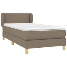 shumee Boxspring posteľ s matracom sivohnedý 100x200 cm látka