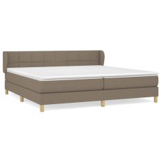 Petromila vidaXL Boxspring posteľ s matracom sivohnedý 200x200 cm látka