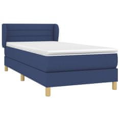 Petromila vidaXL Boxspring posteľ s matracom modrá 100x200 cm látka