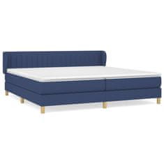 Petromila vidaXL Boxspring posteľ s matracom modrá 200x200 cm látka