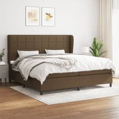 Petromila vidaXL Boxspring posteľ s matracom tmavohnedá 200x200 cm látka