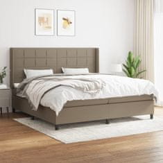 Petromila vidaXL Boxspring posteľ s matracom sivohnedý 200x200 cm látka