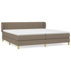 Petromila vidaXL Boxspring posteľ s matracom sivohnedý 200x200 cm látka