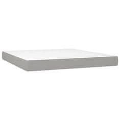 Petromila vidaXL Boxspring posteľ s matracom svetlosivá 100x200 cm látka