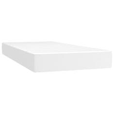 Petromila vidaXL Boxspring posteľ s matracom biela 90x200 cm umelá koža