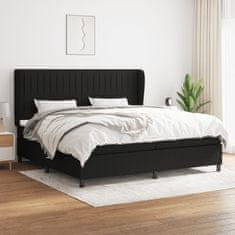 Petromila vidaXL Boxspring posteľ s matracom čierna 200x200 cm látka