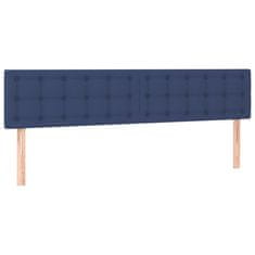 shumee Boxspring posteľ s matracom modrá 200x200 cm látka