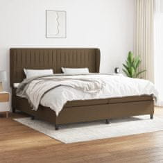 Petromila vidaXL Boxspring posteľ s matracom tmavohnedá 200x200 cm látka