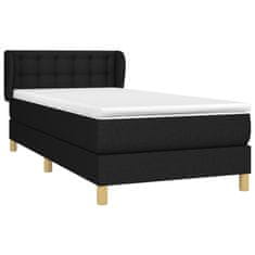 Petromila vidaXL Boxspring posteľ s matracom čierna 100x200 cm látka