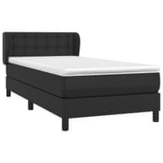 Petromila vidaXL Boxspring posteľ s matracom čierna 90x200 cm umelá koža