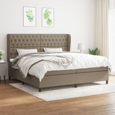 Petromila vidaXL Boxspring posteľ s matracom sivohnedý 200x200 cm látka