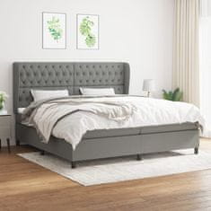 Petromila vidaXL Boxspring posteľ s matracom tmavosivá 200x200 cm látka