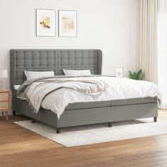 Petromila vidaXL Boxspring posteľ s matracom tmavosivá 200x200 cm látka