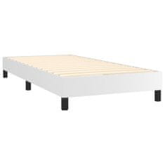 shumee Boxspring posteľ s matracom biela 90x190 cm umelá koža