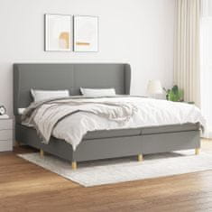 Petromila vidaXL Boxspring posteľ s matracom tmavosivá 200x200 cm látka