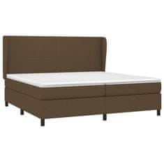 Petromila vidaXL Boxspring posteľ s matracom tmavohnedá 200x200 cm látka