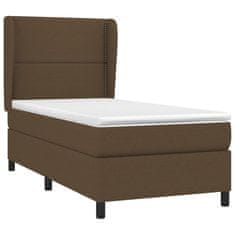 Petromila vidaXL Boxspring posteľ s matracom tmavohnedá 90x190 cm látka