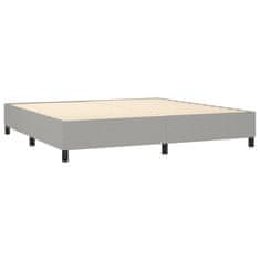 Vidaxl Rám na boxspring posteľ bledosivý 200x200 cm látka