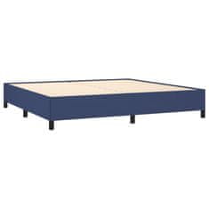 shumee Boxspring posteľ s matracom modrá 200x200 cm látka