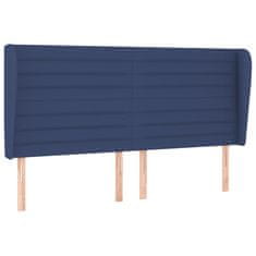 shumee Boxspring posteľ s matracom modrá 200x200 cm látka