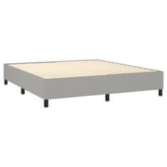 shumee Boxspring posteľ s matracom bledosivá 180x200 cm látka