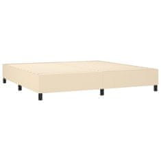 Petromila vidaXL Boxspring posteľ s matracom krémová 200x200 cm látka