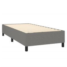 Petromila vidaXL Boxspring posteľ s matracom tmavosivá 90x200 cm látka