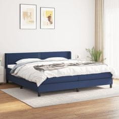 shumee Boxspring posteľ s matracom modrá 200x200 cm látka