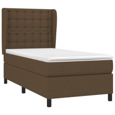 Petromila vidaXL Boxspring posteľ s matracom tmavohnedá 100x200 cm látka